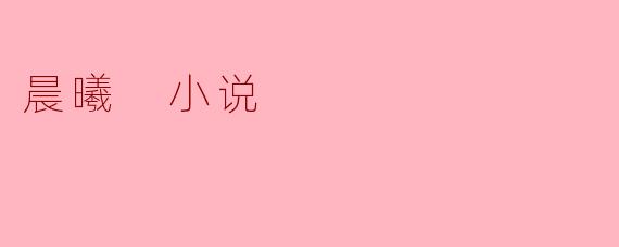 晨曦 小说